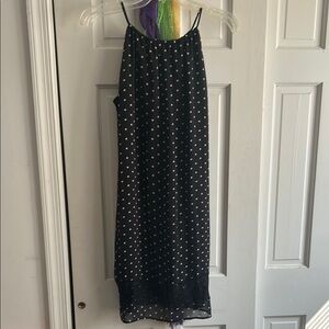 NWT unfocus studio Black Polka Dot Dress size 10